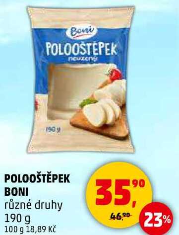 POLOOŠTĚPEK BONI různé druhy, 190 g