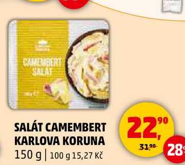 SALÁT CAMEMBERT KARLOVA KORUNA, 150 g 