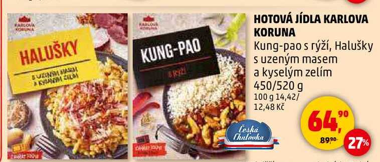 HOTOVÁ JÍDLA KARLOVA KORUNA Kung-pao s rýží, 450/520 g