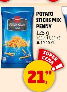 POTATO STICKS MIX PENNY, 125 g