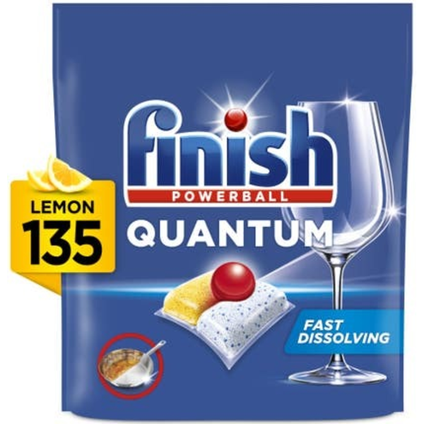 Finish Quantum All-in-1 kapsle do myčky na nádobí Lemon Sparkle