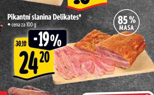 Pikantní slanina Delikates 100 g