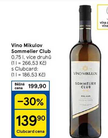 Víno Mikulov Sommelier Club, 0.75 l