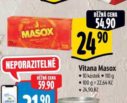   Vitana Masox 10 kostek 110 g 