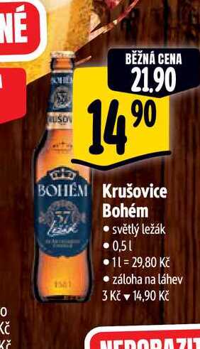   Krušovice  Bohém 0,5 l