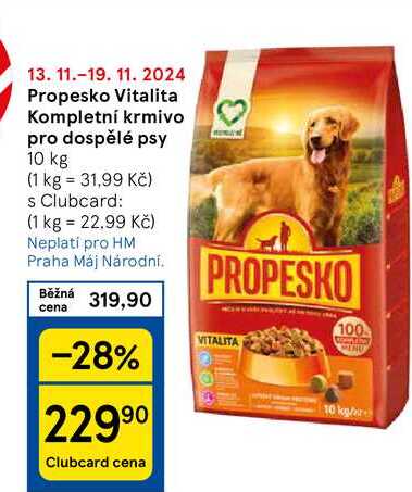 Propesko Vitalita Kompletní krmivo pro dospělé psy, 10 kg 