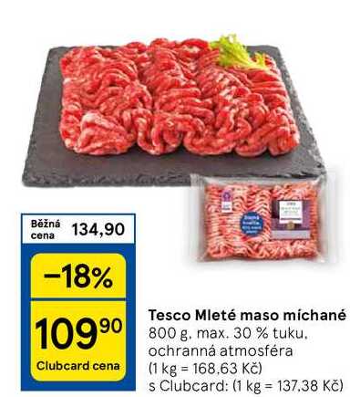 Tesco Mleté maso míchané, 800 g