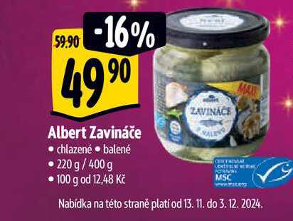   Albert Zavináče  220, 400 g