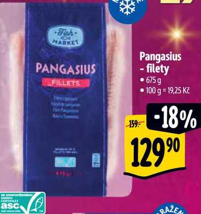   Pangasius - filety • 675 g 