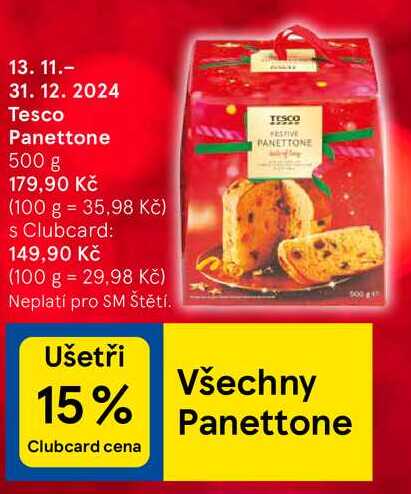 Tesco Panettone, 500 g