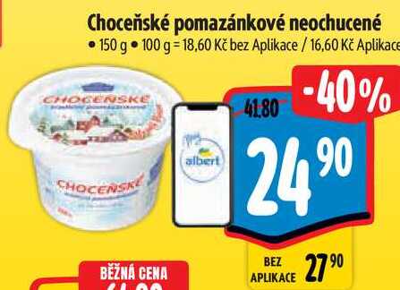 Choceňské pomazánkové neochucené, 150 g