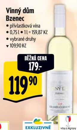 Vinný dům Bzenec, 0,75 l