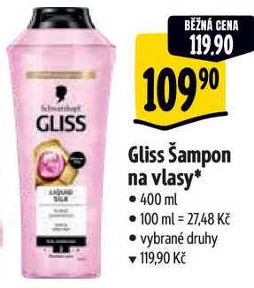 Gliss Šampon na vlasy, 400 ml