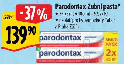 Parodontax Zubní pasta, 2x 75 ml 