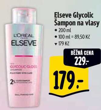 Elseve Glycolic Šampon na vlasy, 200 ml