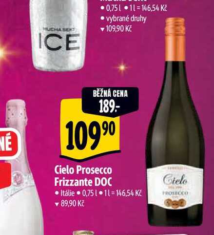   Cielo Prosecco Frizzante DOC 0,75 l