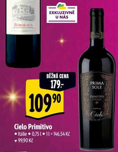  Cielo Primitivo  0,75 l