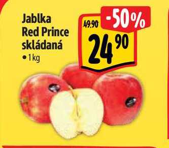 Jablka Red Prince skládaná, 1 kg