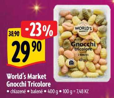 World's Market Gnocchi Tricolore, 400 g 