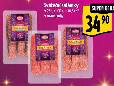 Sváteční salámky, 75 g  