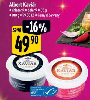 Albert Kaviár, 50 g