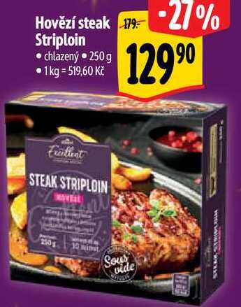 Hovězí steak Striploin, 250 g