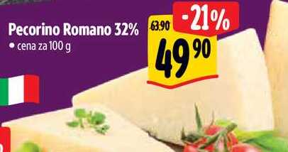 Pecorino Romano 32%, cena za 100 g