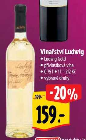 Vinařství Ludwig, 0,75 l