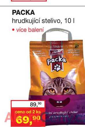 PACKA hrudkující stelivo, 10 I 