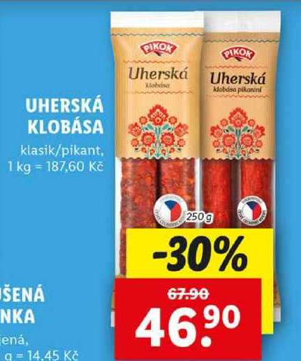 UHERSKÁ KLOBÁSA, 250 g