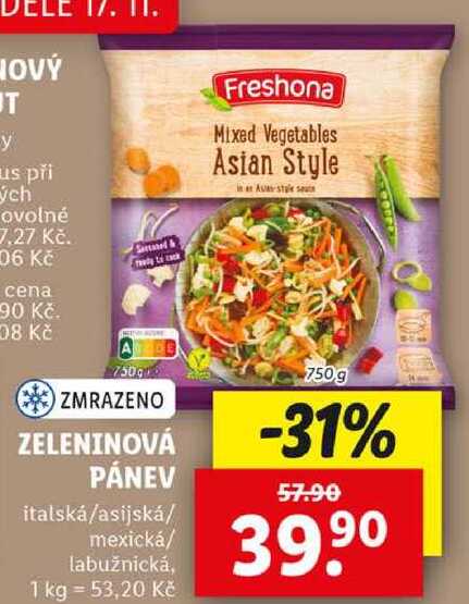 ZELENINOVÁ PÁNEV, 750 g