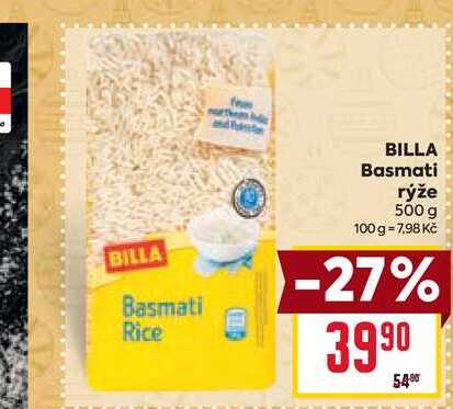 BILLA Basmati rýže 500 g 