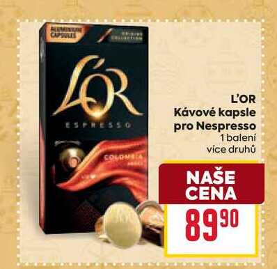 L'OR Kávové kapsle pro Nespresso 1 balení 