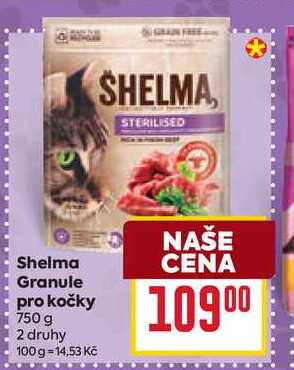 Shelma Granule pro kočky 750 g 