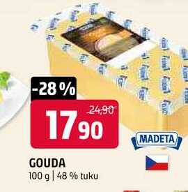 Gouda 100g, 48% tuku