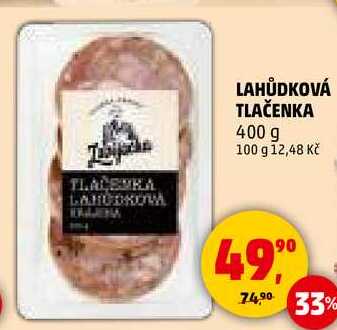 LAHŮDKOVÁ TLAČENKA, 400 g 