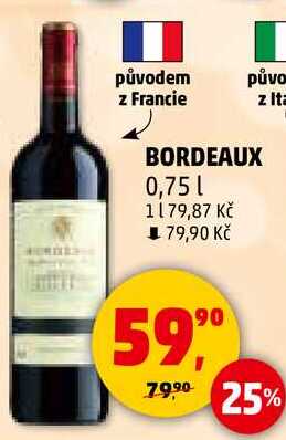 BORDEAUX, 0,75 l