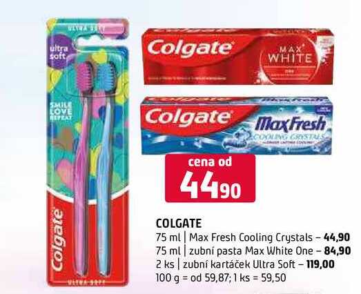 Colgate vybrané druhy