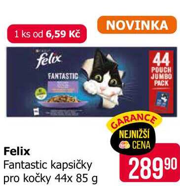 Felix Fantastic kapsičky pro kočky 44x 85 g 