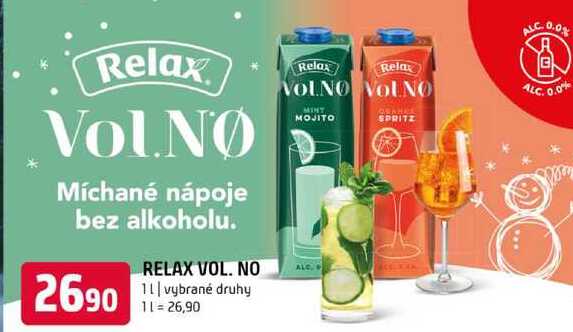 Relax vol.no 1l vybrané druhy 