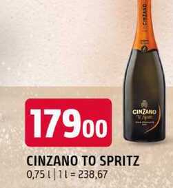 Cinzano to spritz 0.75l