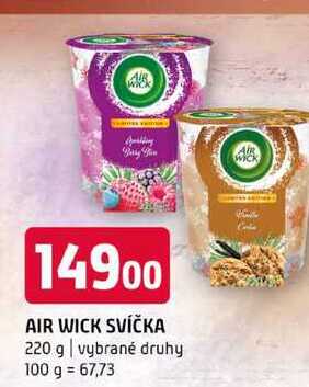 Air Wick Svíčka 220g, vybrané druhy