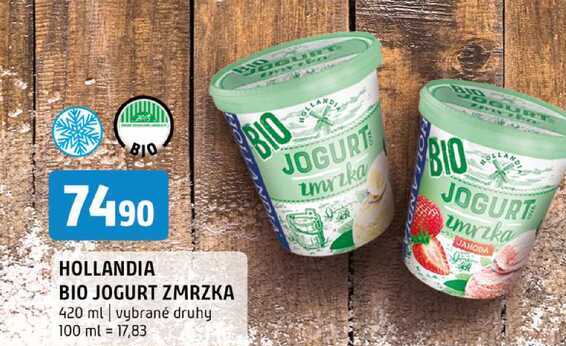 Hollandia Bio jogurt zmrzka 420ml