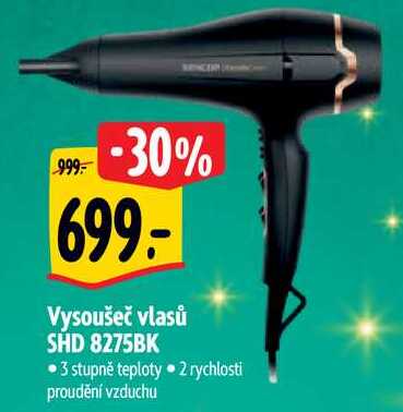 Vysoušeč vlasů SHD 8275BK 