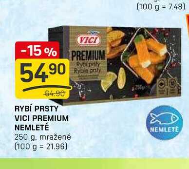 RYBÍ PRSTY VICI PREMIUM NEMLETÉ 250 g, mražené 