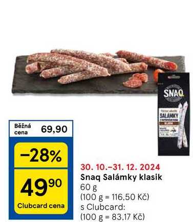 Snaq Salámky klasik, 60 g