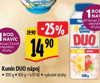 Kunín DUO nápoj, 300 g