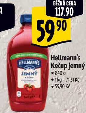 Hellmann's Kečup jemný, 840 g 