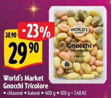 World's Market Gnocchi Tricolore, 400 g