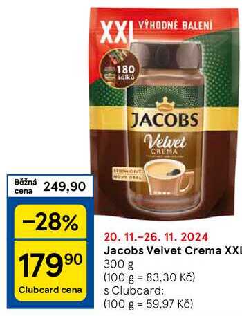 Jacobs Velvet Crema XXL, 300 g 